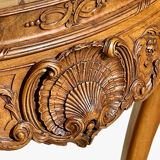 Louis XV Style Walnut Pedestal Table