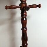 Coat rack on foot 1950-60, in turned wood