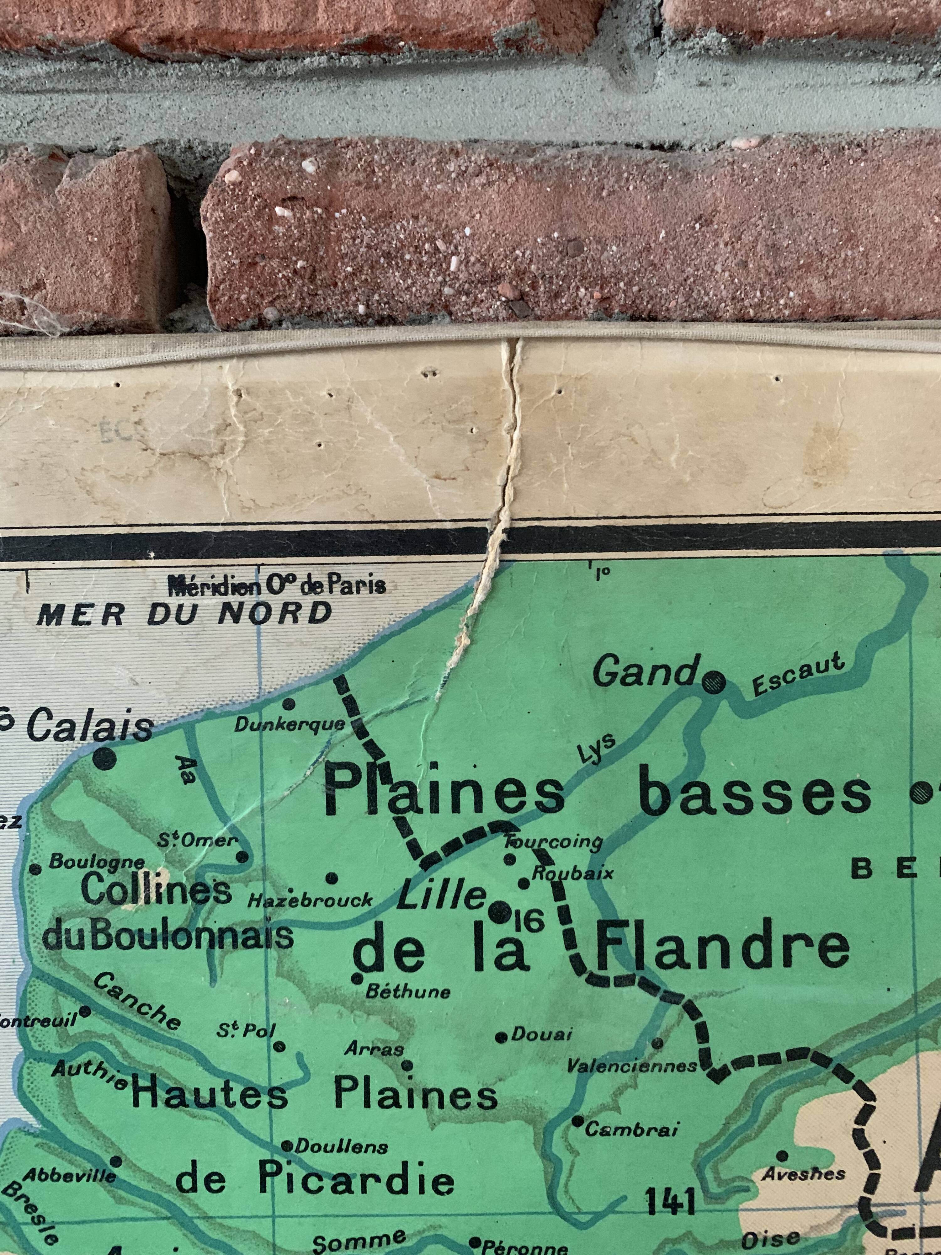 Map France reliefs du sol