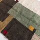 Moroccan Berber boujaad ecru carpet with colorful patterns 255x175cm