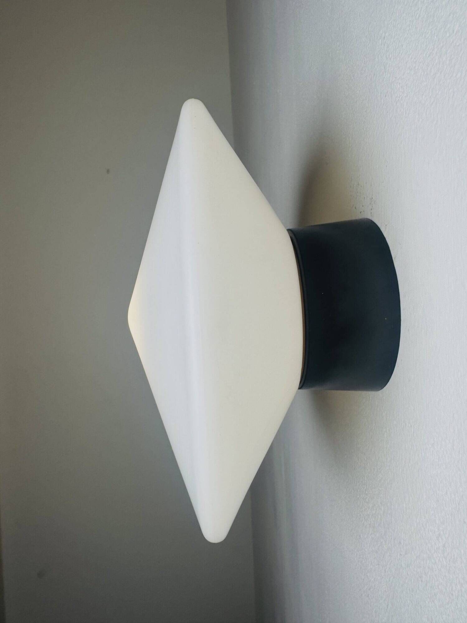 P-1410 Discus Milky Glass Ceiling Or Wall Lamps By Raak Amsterdam, The Netherlands 1960S