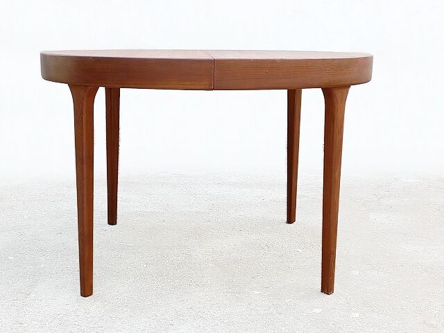 Danish round table by Oluf Th. Larsen Scandinavian teak vintage 1960