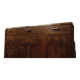 Low sideboard from the beginning of the twentieth century in walnut.