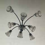 Tulip chandelier 8 fires from the 50s and 60s