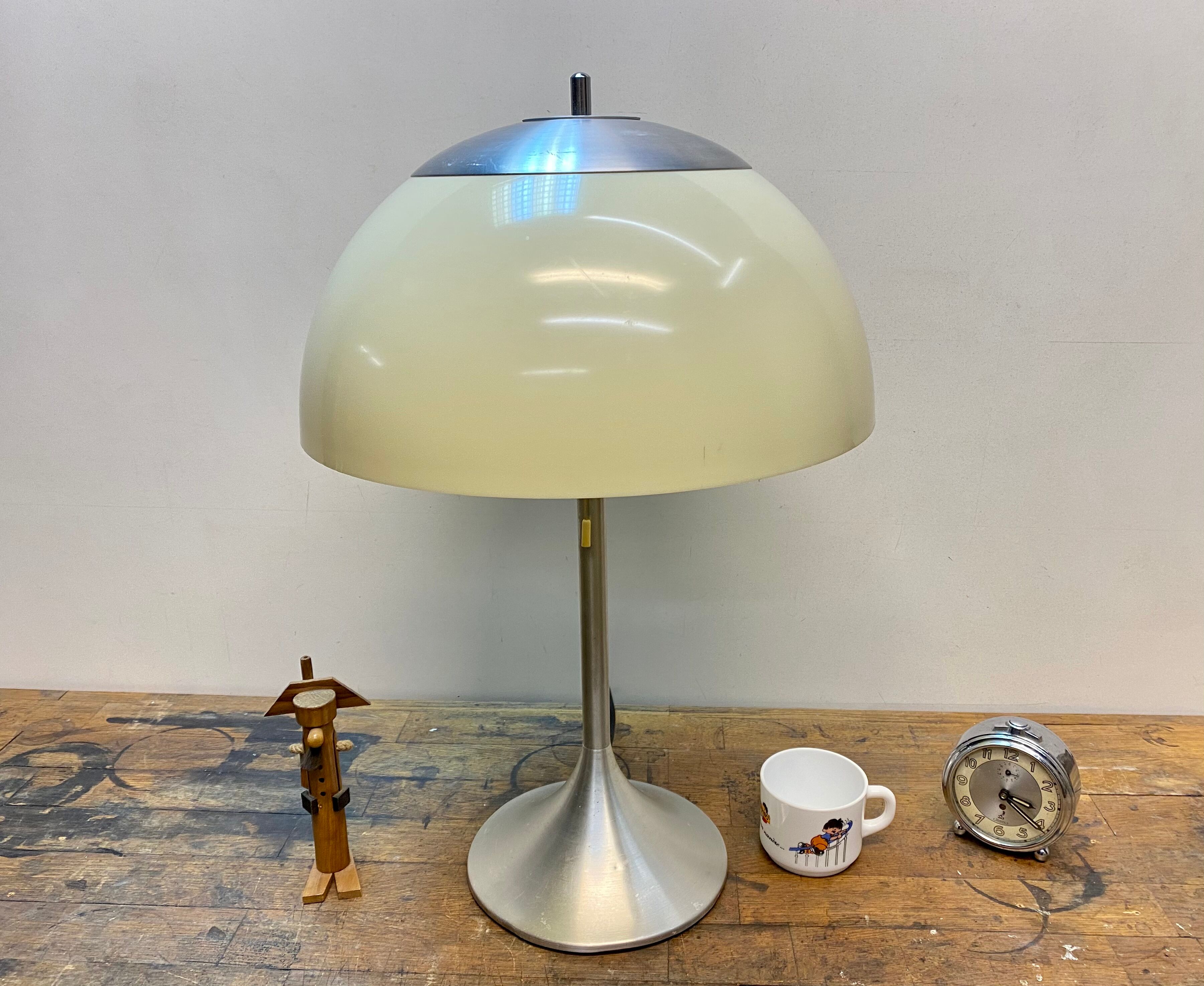 Lamp mushroom walking tulip Unilux France vintage design 70s