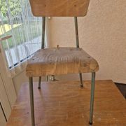 Child's desk with chair in its original condition.