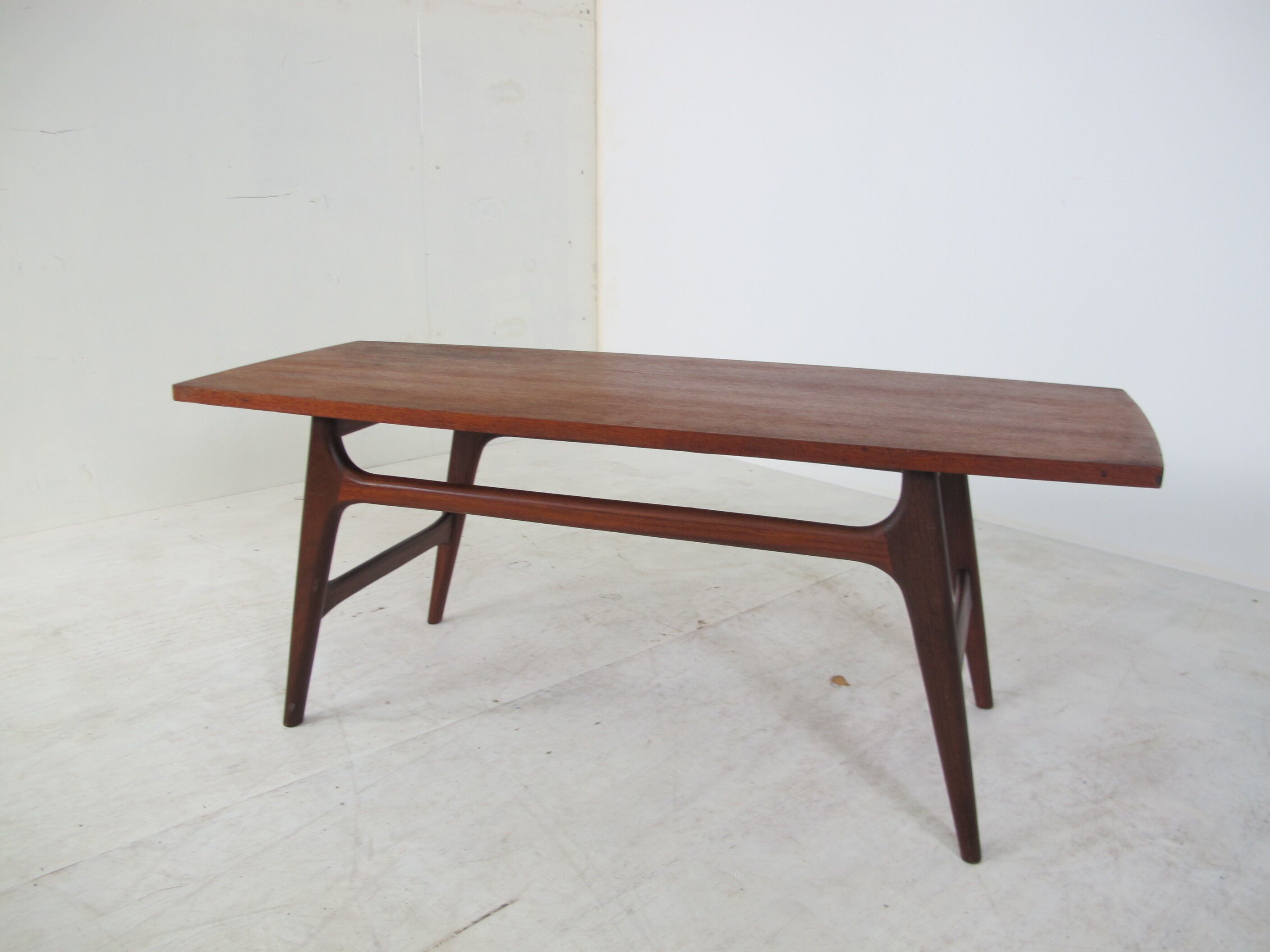 Teak coffee table by Louis van Teeffelen for Wébé, 1950s