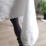 Embroidered tablecloth and 12 towels