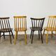 4 Scandinavian chairs with bars from the 60s