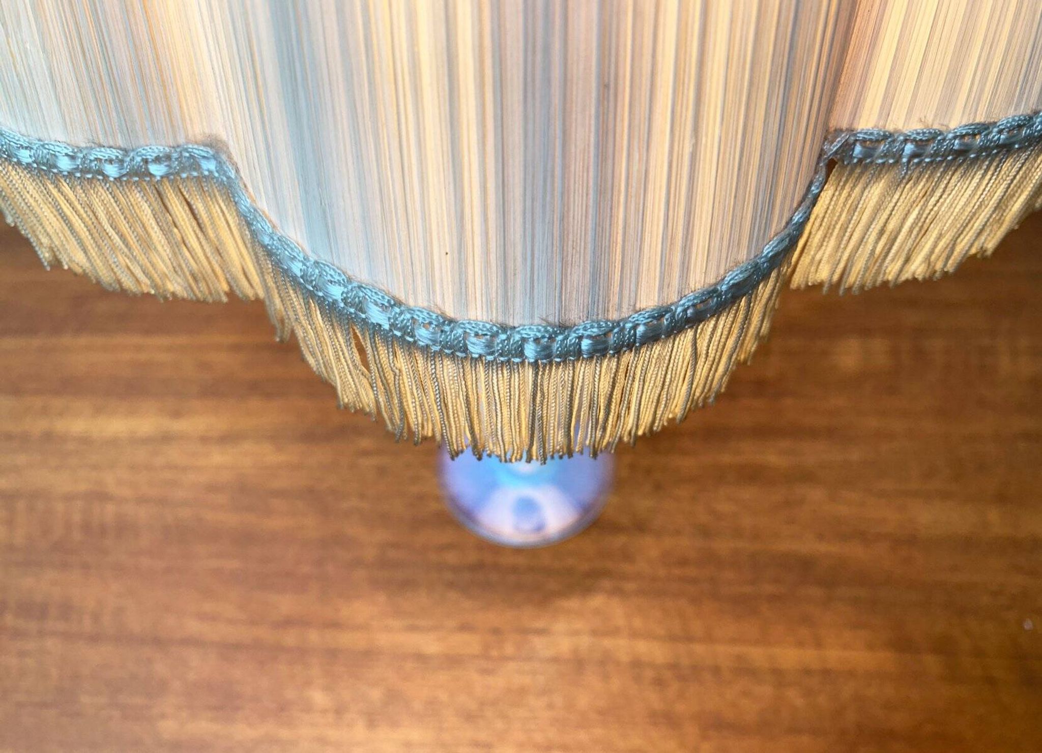 French opaline glass table lamp from the mid-century Sèvres, 1960s.