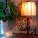 Art-deco lamp foot in solid wood turned 40s