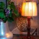 Art-deco lamp foot in solid wood turned 40s