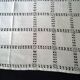 Small old linen tablecloth with days 1.09 x 1.14 m
