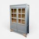 Grey glass-fronted Parisian wardrobe from La Samaritaine 1960