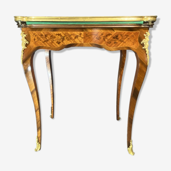Table à jeux de style Louis XV