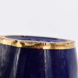 Large ceramic art deco vase by Odyv blue sèvres