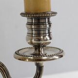 Bouillotte lamp in silver metal, empire style - early twentieth century