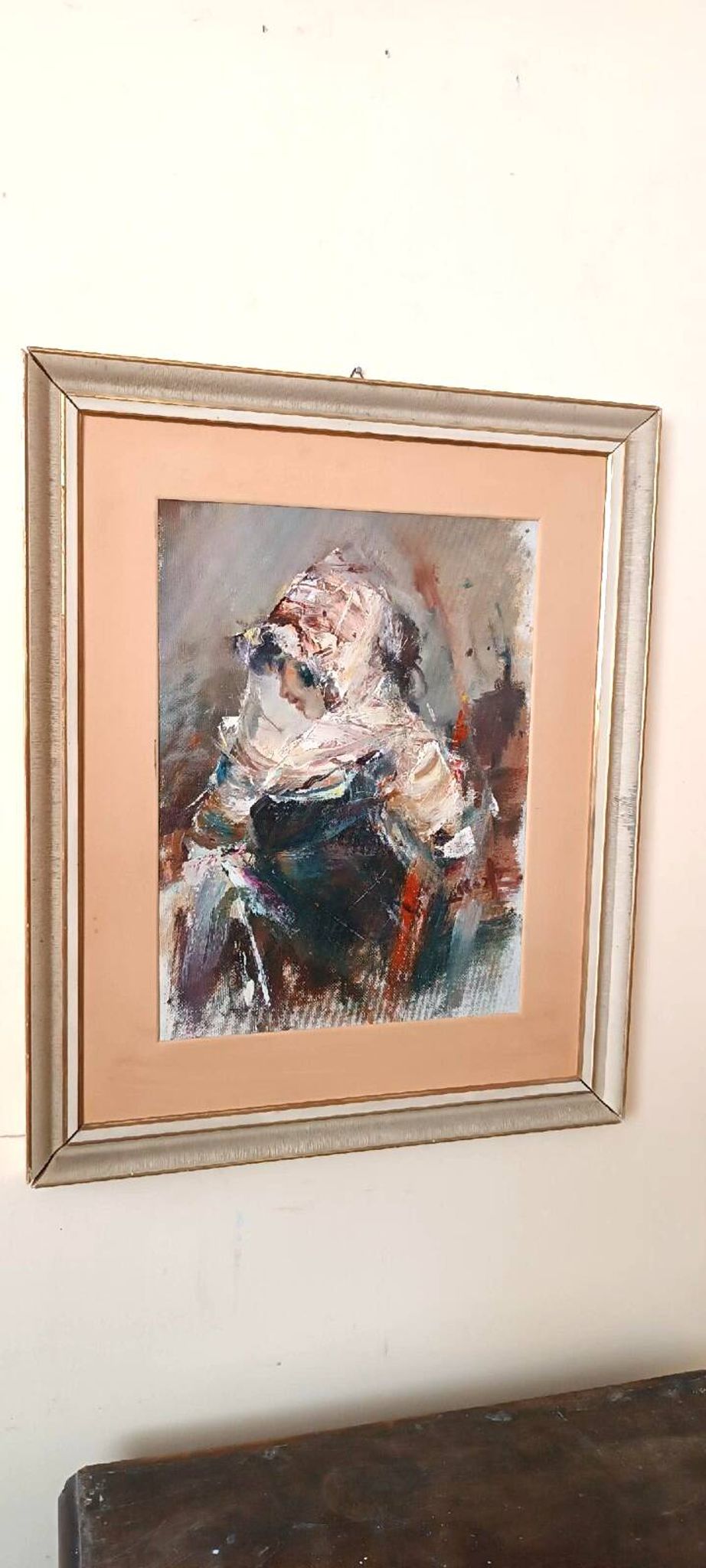 Large oil painting on canvas - Alberto Alberti (1894-1974) 1959 - female figure