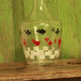 Old card game decanter
