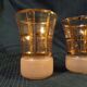 Carafe pitcher and crystal glass doree gilding old vintage gilding