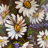 Painting bouquet round frame