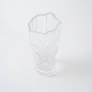 Ice glass vase, Danish design, 1970s, made in Denmark