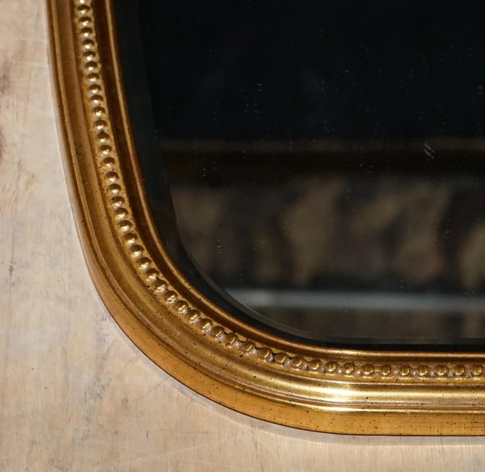 Vintage Victorian Gold Wall Mirror