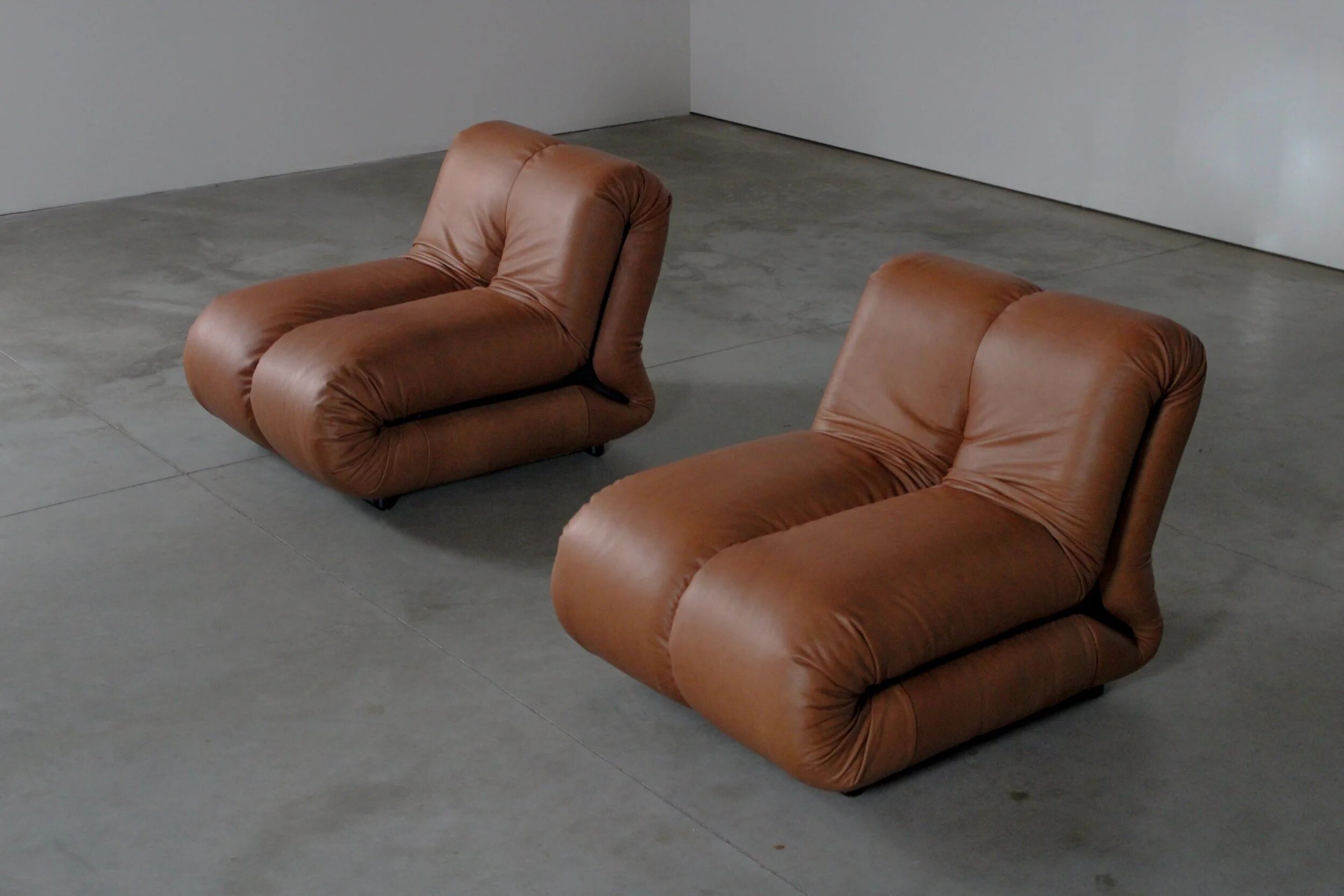 Pagru lounge chairs by Claudio Vagnoni for 1p - Italy 1970s