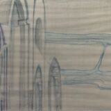 Painting interior design Notre-Dame de Paris stained glass