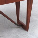 Freestanding 'Boomerang' desk in teak by Peter Løvig Nielsen, 1968