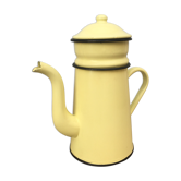 Cafetière en tôle émaillée année 60