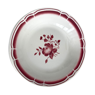Hollow dish in Badonviller porcelain