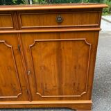 Large English solid wood library from the 19th century, 162cm.