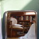 Miroir carré chromé 1970 - 61x61cm