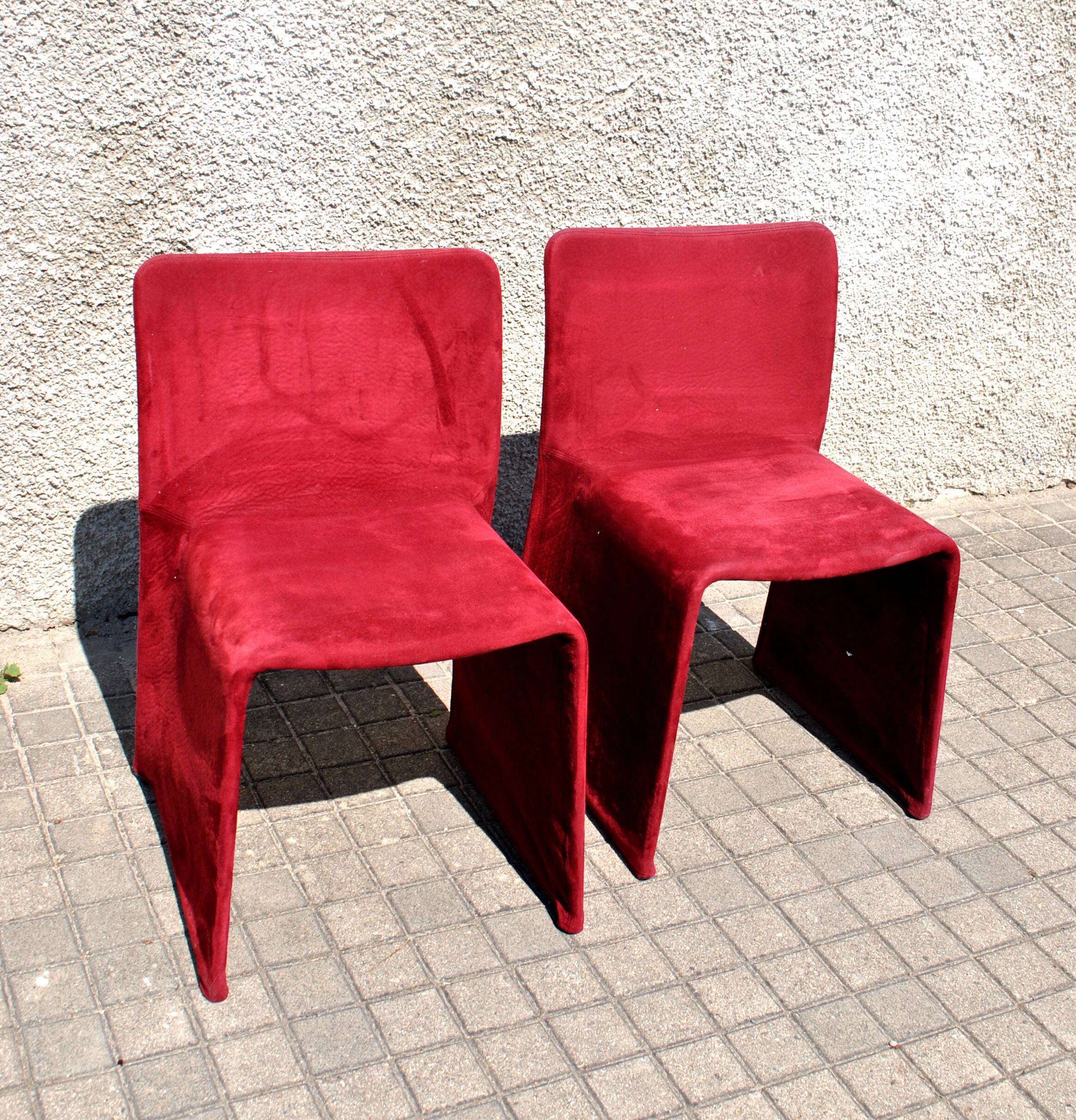 Set of 2 Glove DESIGN chairs Patricia Urquiola vintage 2005 MOLTENI & Cie