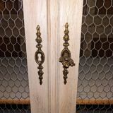 Old wardrobe all solid oak and marquetry