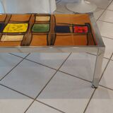 Vintage ceramic coffee table 1970s