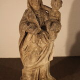Virgin and child in stone 18th century