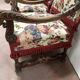 Pair of Renaissance style armchairs in solid walnut, 19th century
