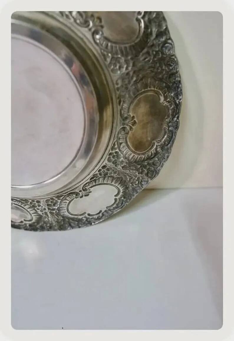 Vintage Silver-Plated Fruit Bowl Orbisa MTL | Silver Metal Fruit Bowl 20th Century | Antique Serving Dish Chic Centrepiece