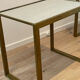 3 nesting tables art deco gilded Jacques Adnet
