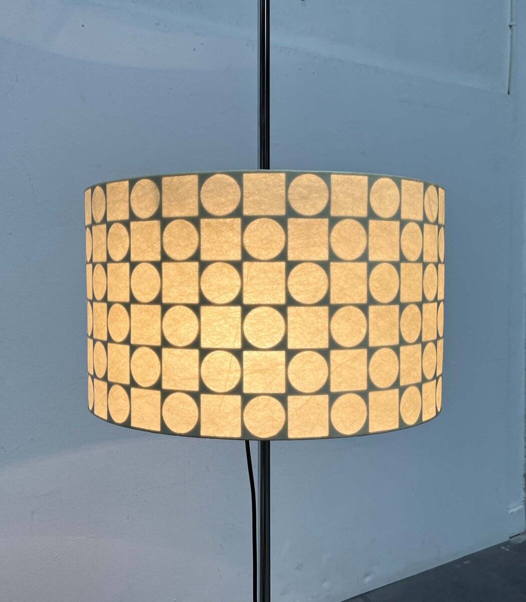 Mid-Century Modern Cocoon Floor Lamp by Friedel Wauer for Goldkant Leuchten, 1960s