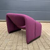 2x Artifort Groovy F598 by Pierre Paulin, Violet, original