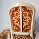 Louis XV style cabriolet armchair - floral velvet seat
