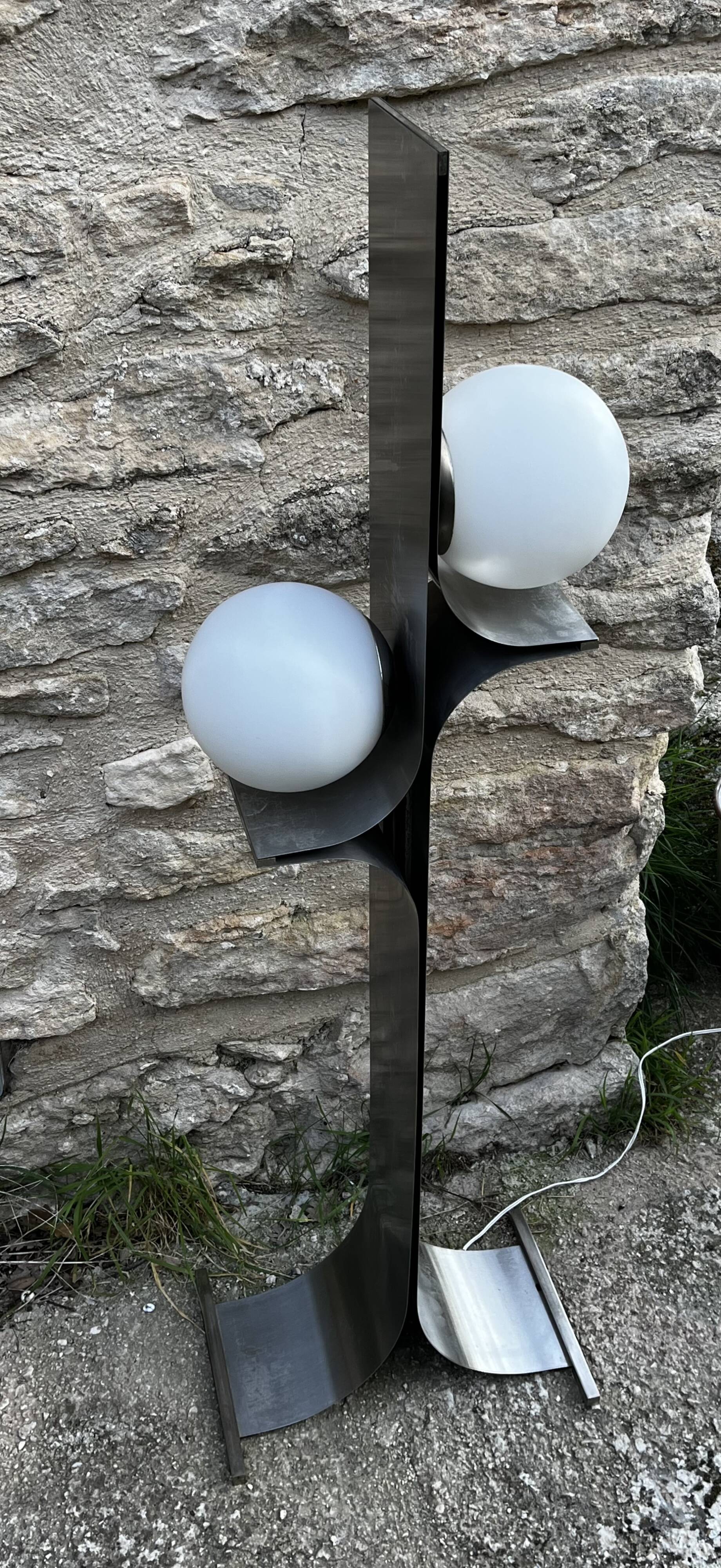 Brutalist floor lamp