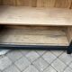 Armoire parisienne noire vitrée rénovée