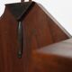 Art Deco coatrack in oak and copper, Belgium 1920s