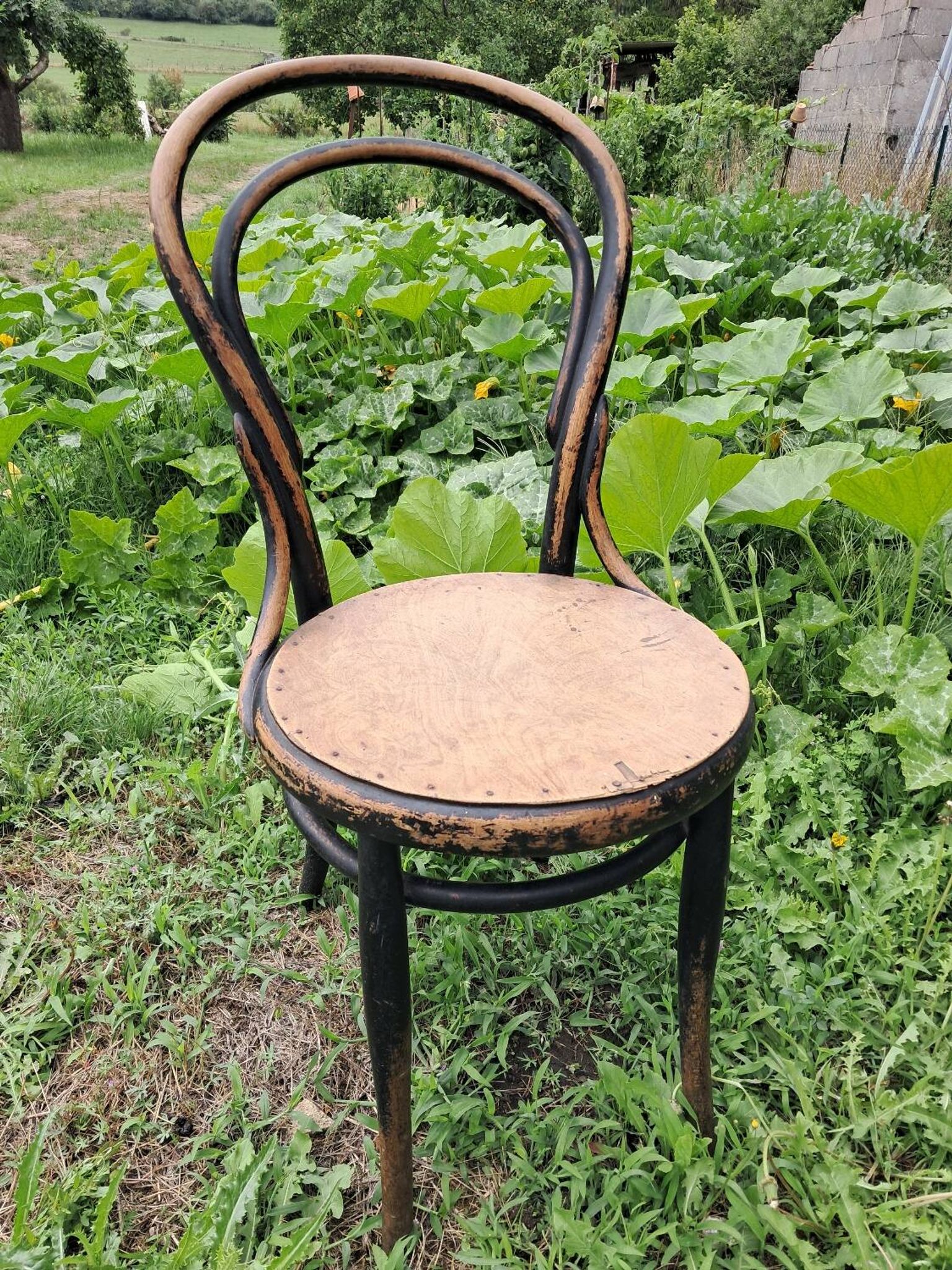 Pair of bistro-style chairs