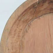 Plat bois massif patiné art populaire vintage