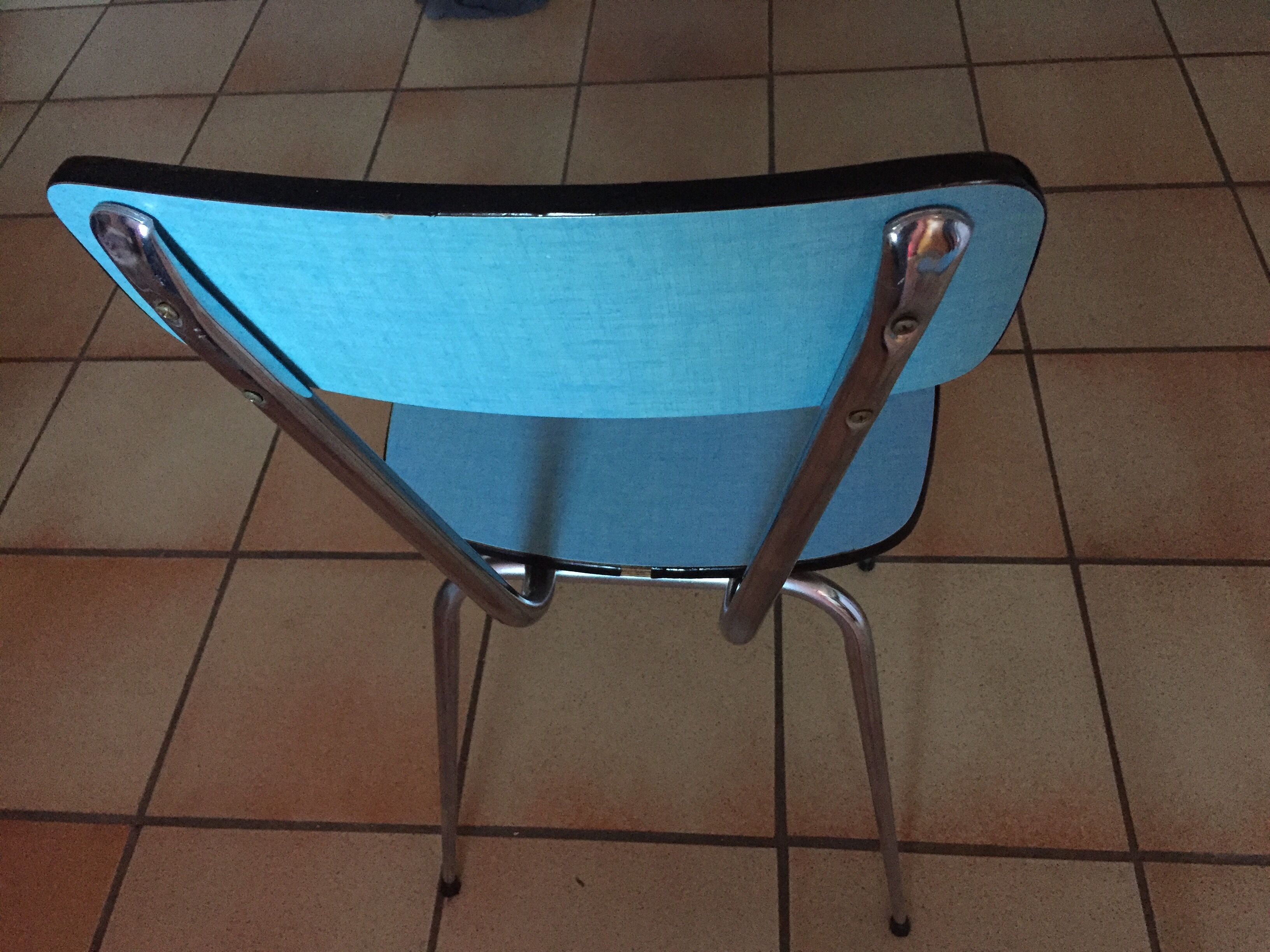 Paire de chaises en Formica vintage
